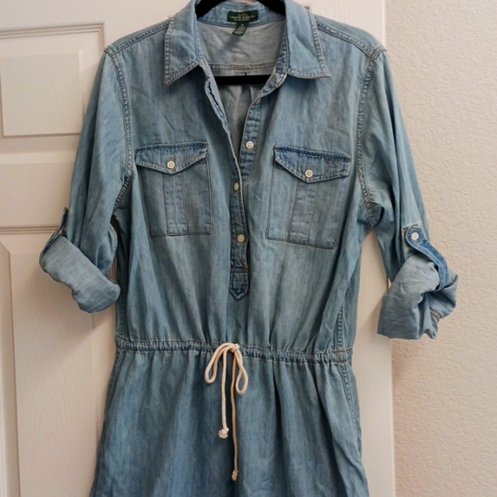 LRL Lauren Jeans Co Denim Dress Size 16